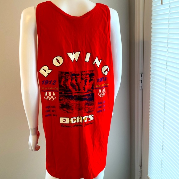 USA Olympic Brand Apparel Other - Vintage/Retro USA Olympic Brand Apparel NWT Men Red Tank SZ XL Rowing Eights
